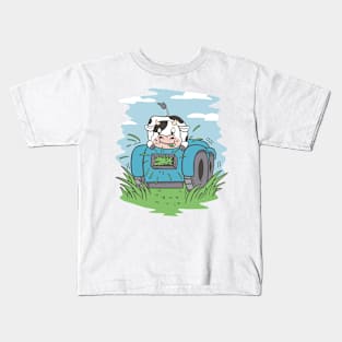 Cow P R t shirt Kids T-Shirt